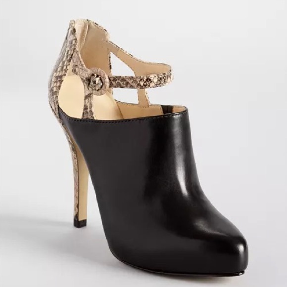 Enzo Angliolini leather stiletto bootie snake skin - Picture 9 of 9